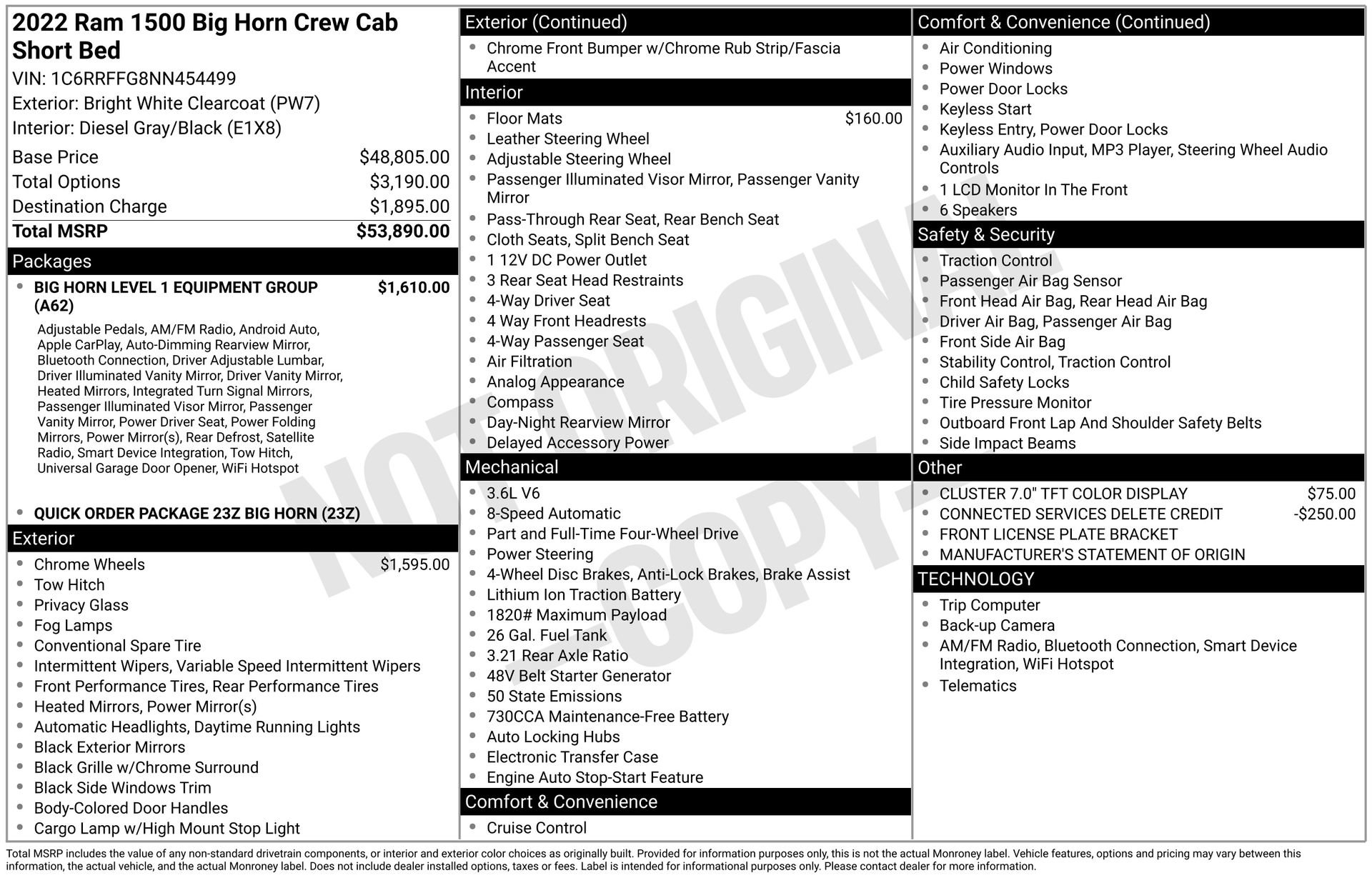 Used 2022 RAM 1500 Big Horn AWD/4WD image 4