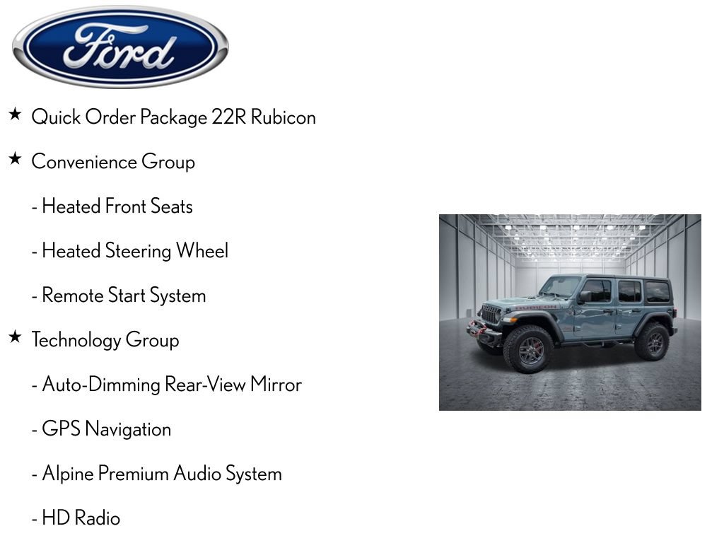 Used 2024 Jeep Wrangler Unlimited Rubicon w/ Technology Group AWD/4WD image 4