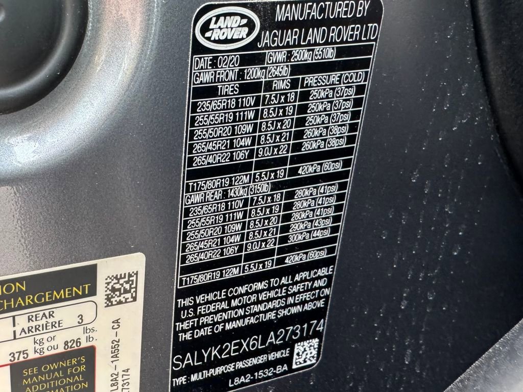 Used 2020 Land Rover Range Rover Velar R-Dynamic S image 13