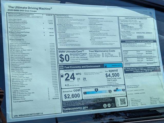 New 2026 BMW 840i image 20