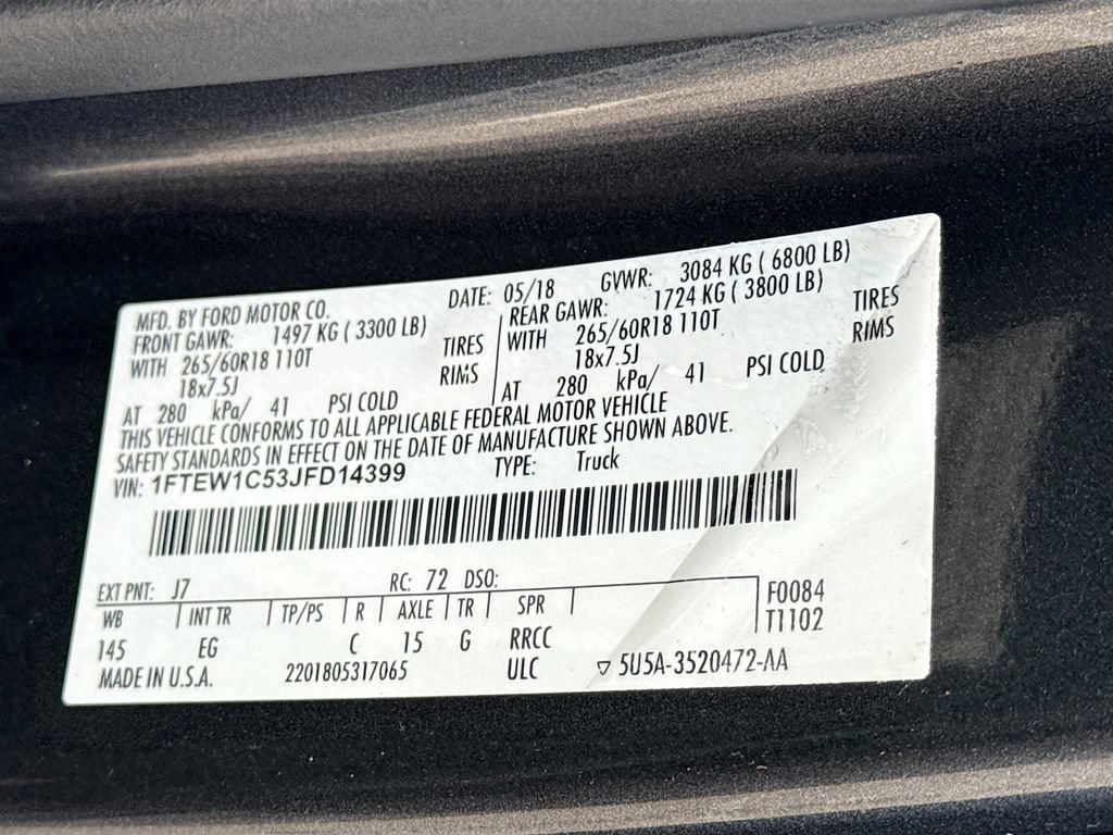 Used 2018 Ford F150 Lariat RWD image 38