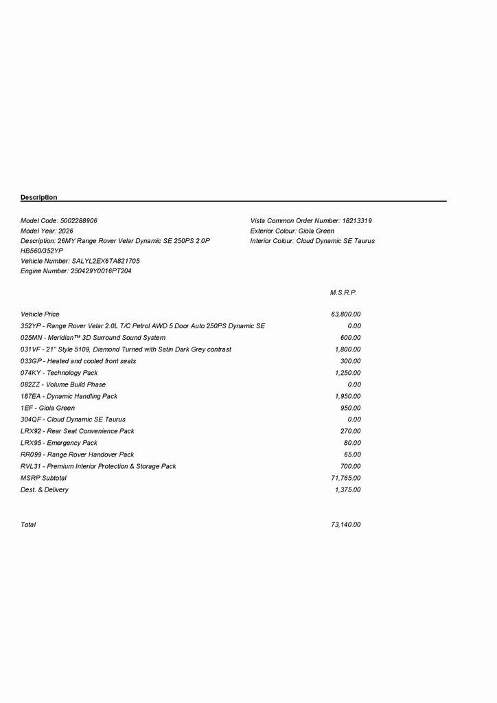 Certified 2026 Land Rover Range Rover Velar Dynamic SE AWD/4WD image 3