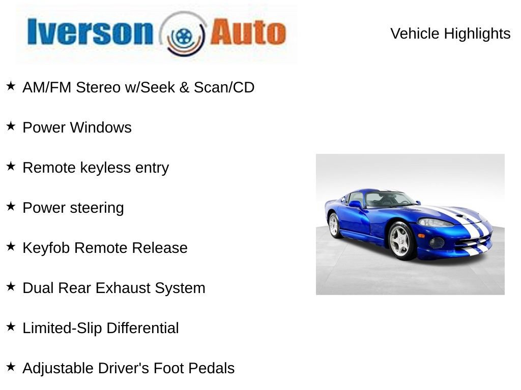 Used 1997 Dodge Viper GTS RWD video 2