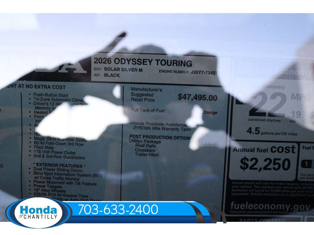 New 2026 Honda Odyssey Touring image 42