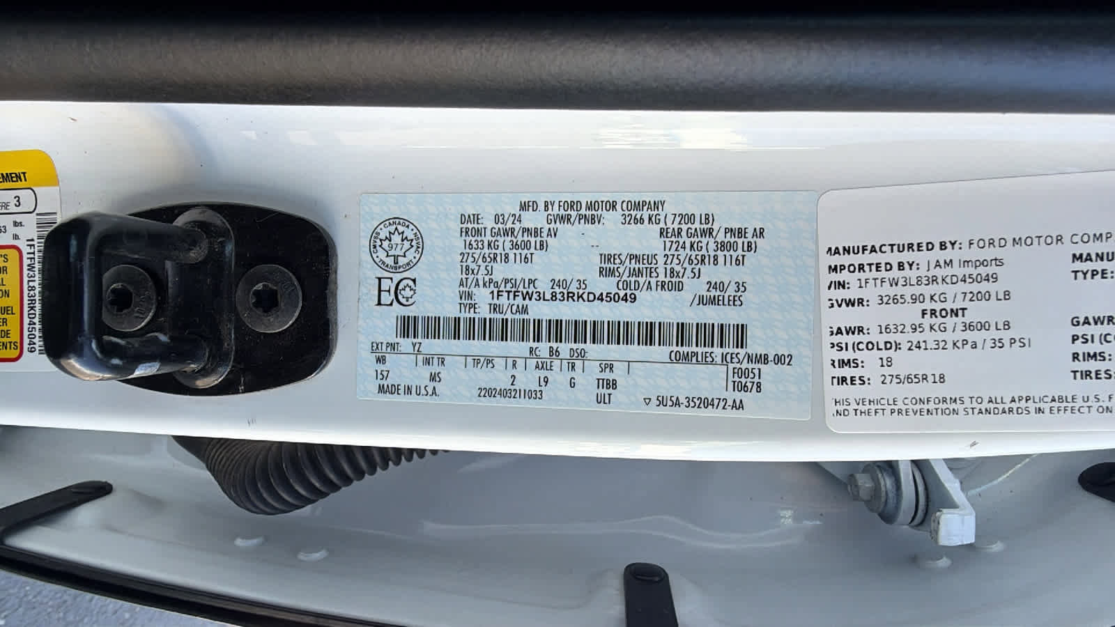 Used 2024 Ford F150 XLT w/ FX4 Off-Road Package AWD/4WD image 30