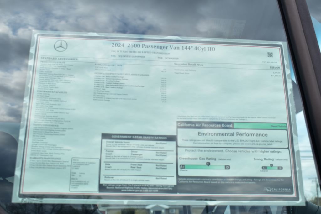 Certified 2024 Mercedes-Benz Sprinter 2500 image 33