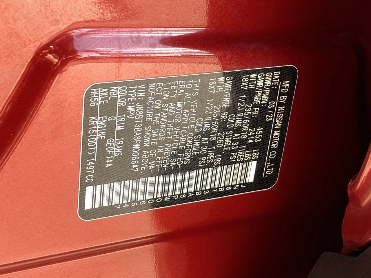 Certified 2023 Nissan Rogue SV FWD image 35