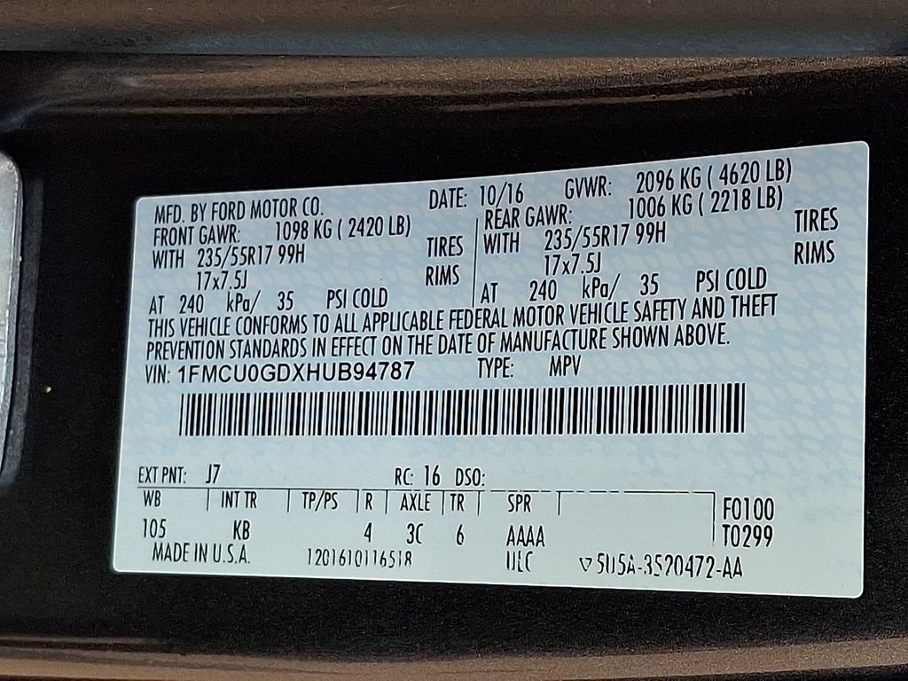 Used 2017 Ford Escape SE w/ SE Cold Weather Package FWD image 26