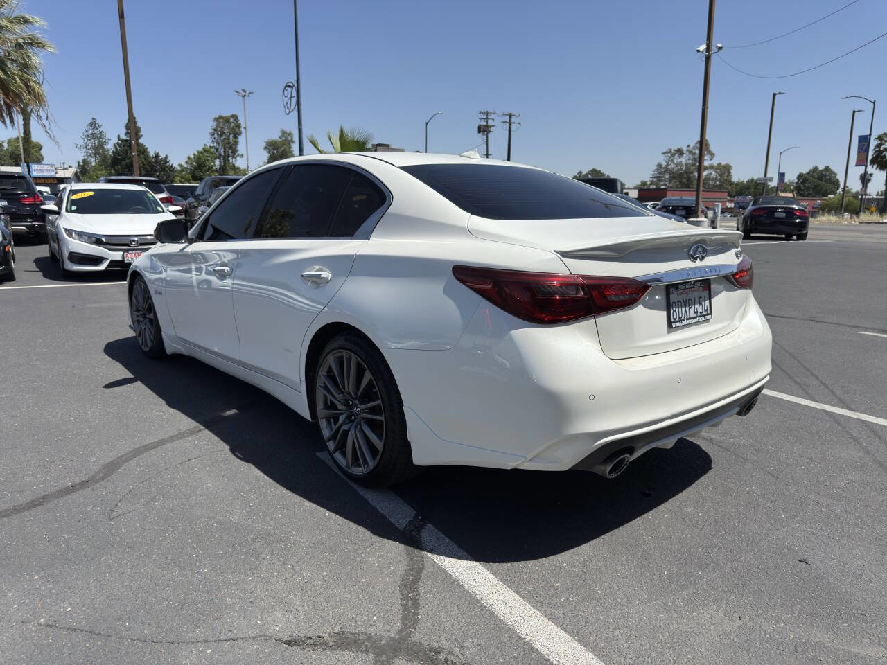 Used 2018 INFINITI Q50 Red Sport 400 w/ Sensory Package (Sport) RWD image 5
