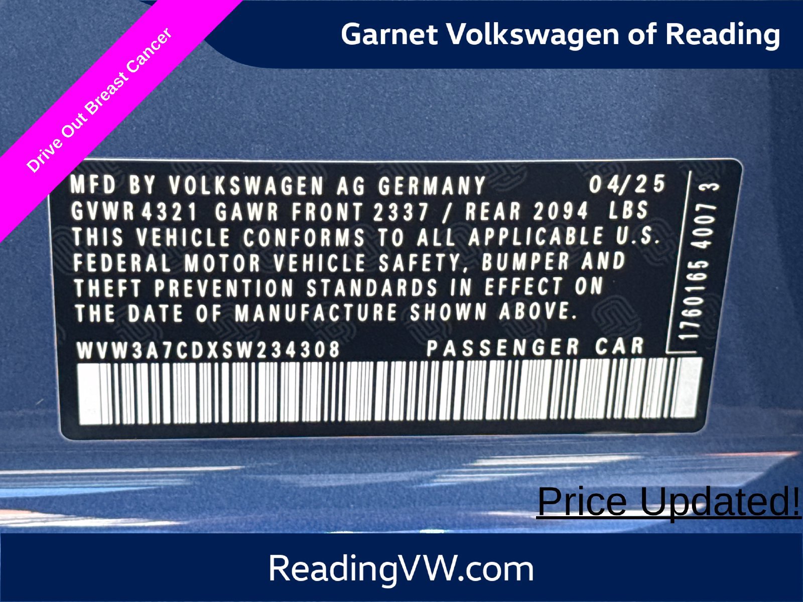 Used 2025 Volkswagen GTI SE FWD image 29