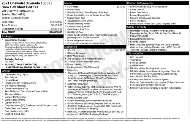Used 2021 Chevrolet Silverado 1500 LT RWD image 2