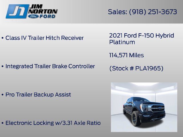 Used 2021 Ford F150 Platinum w/ Equipment Group 701A High AWD/4WD image 18
