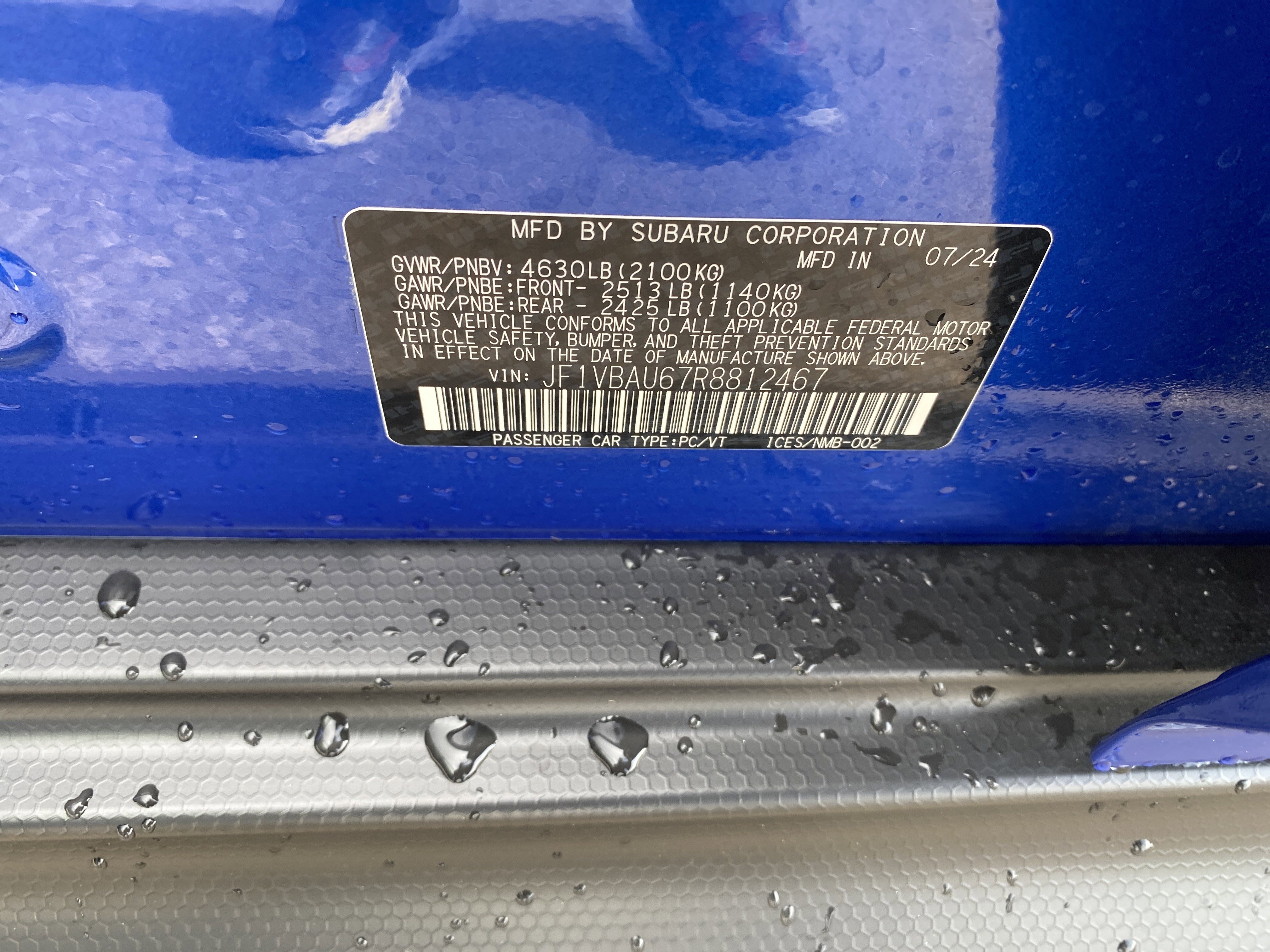 Certified 2024 Subaru WRX GT image 27