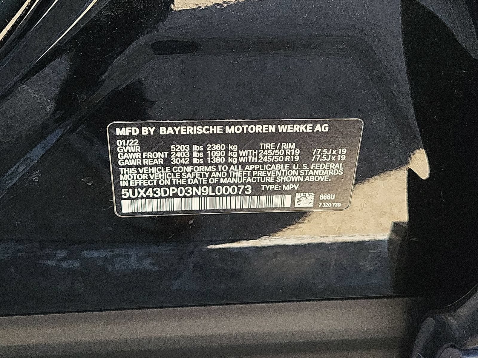 Used 2022 BMW X3 sDrive30i w/ Convenience Package RWD image 34