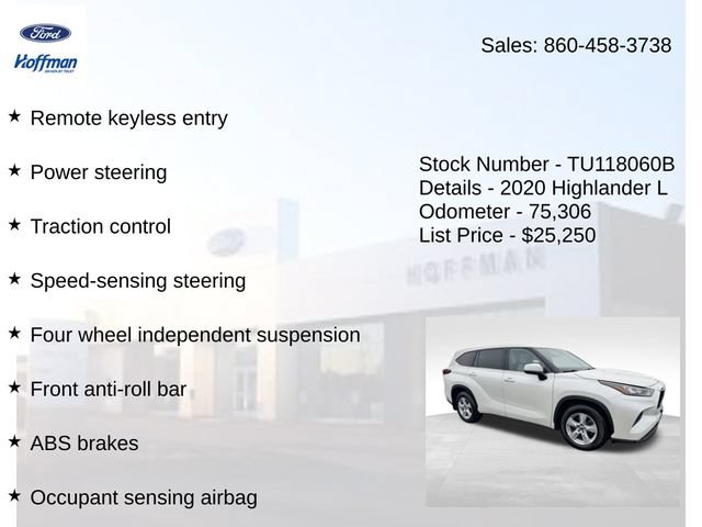 Used 2020 Toyota Highlander L AWD/4WD image 15