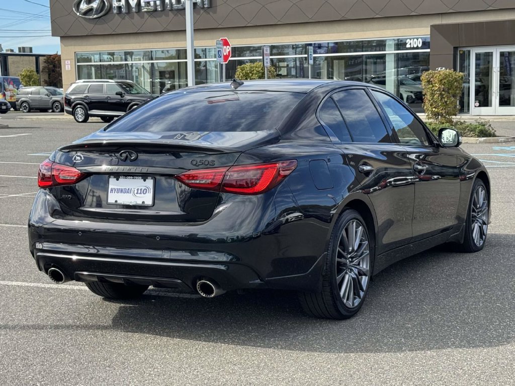 Used 2023 INFINITI Q50 Red Sport 400 w/ Black Opal Edition AWD/4WD image 8
