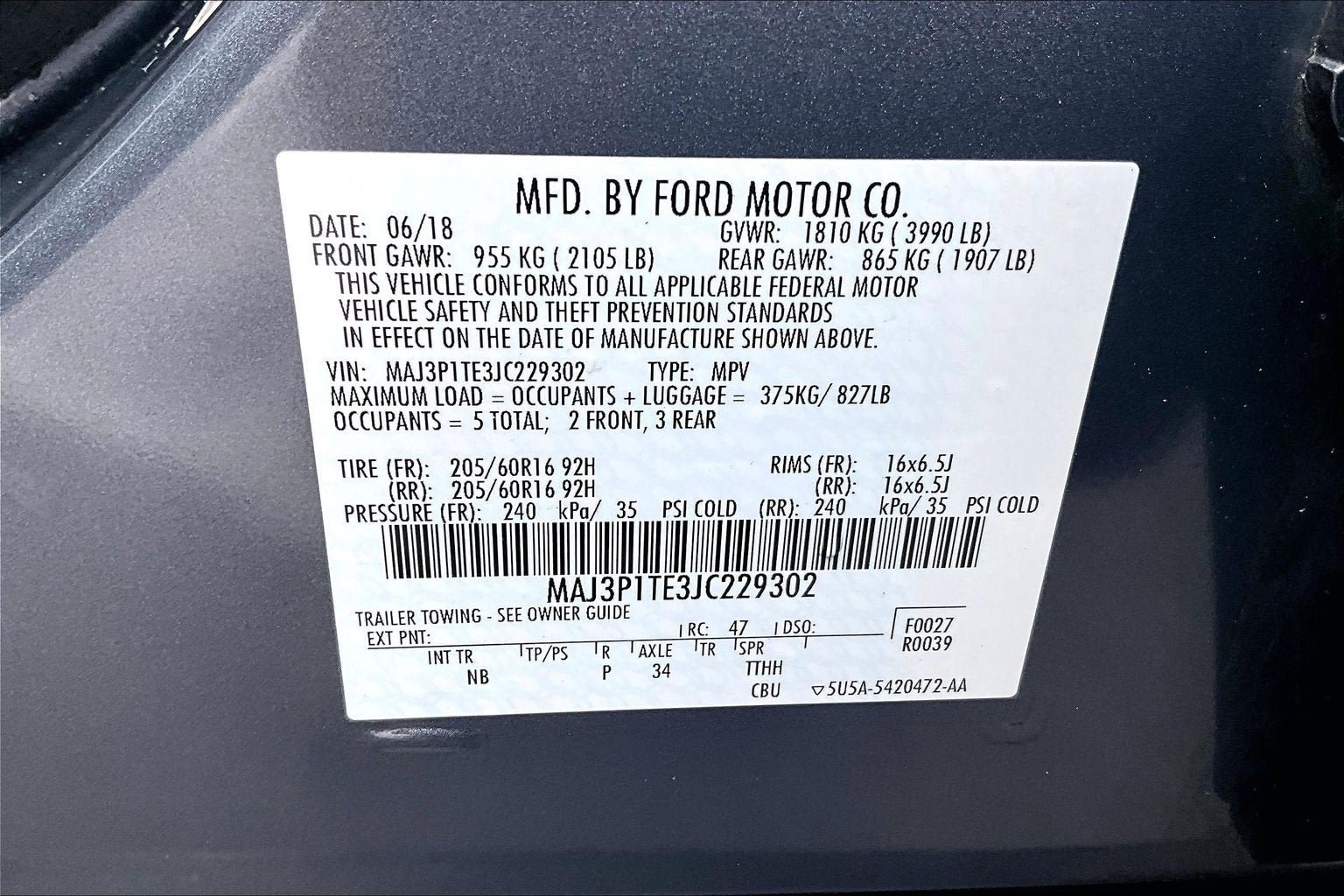 Used 2018 Ford EcoSport SE FWD image 30