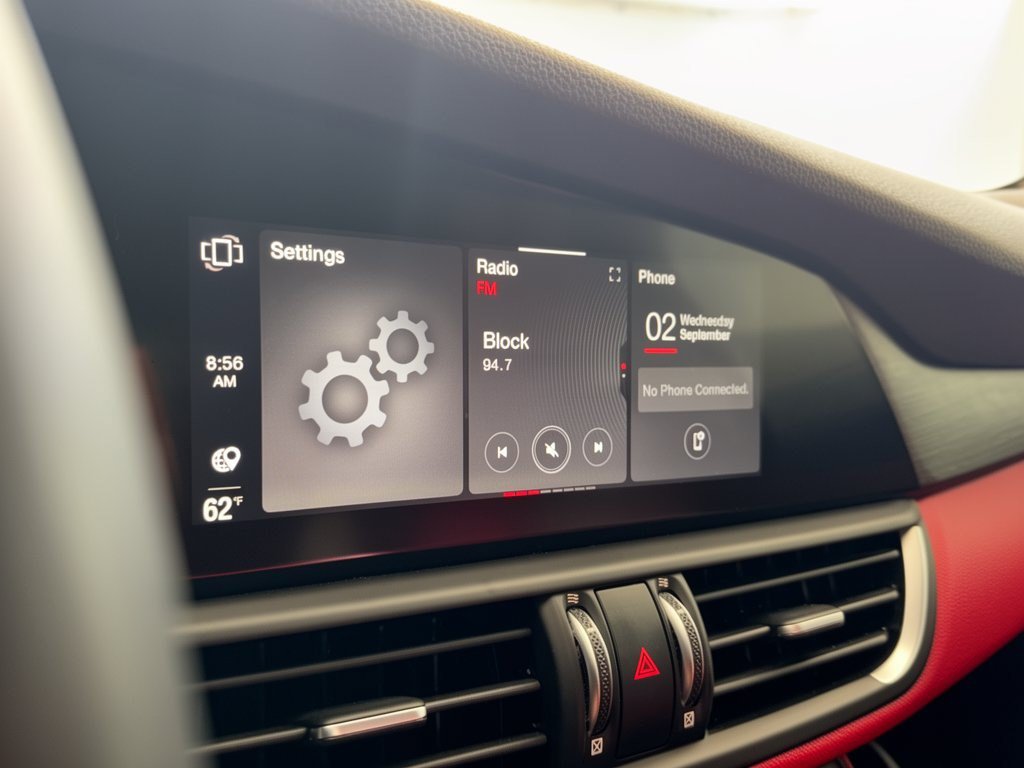 Used 2020 Alfa Romeo Giulia Ti w/ Active Blind Spot Package AWD/4WD image 23
