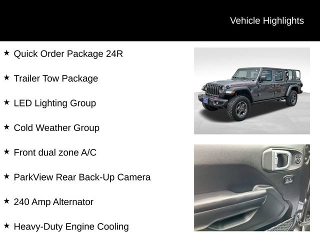 Used 2021 Jeep Gladiator Rubicon w/ LED Lighting Group AWD/4WD image 8