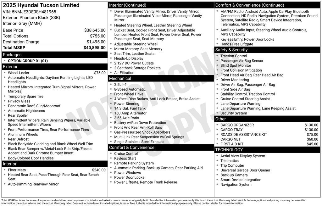 Used 2025 Hyundai Tucson Limited FWD image 7