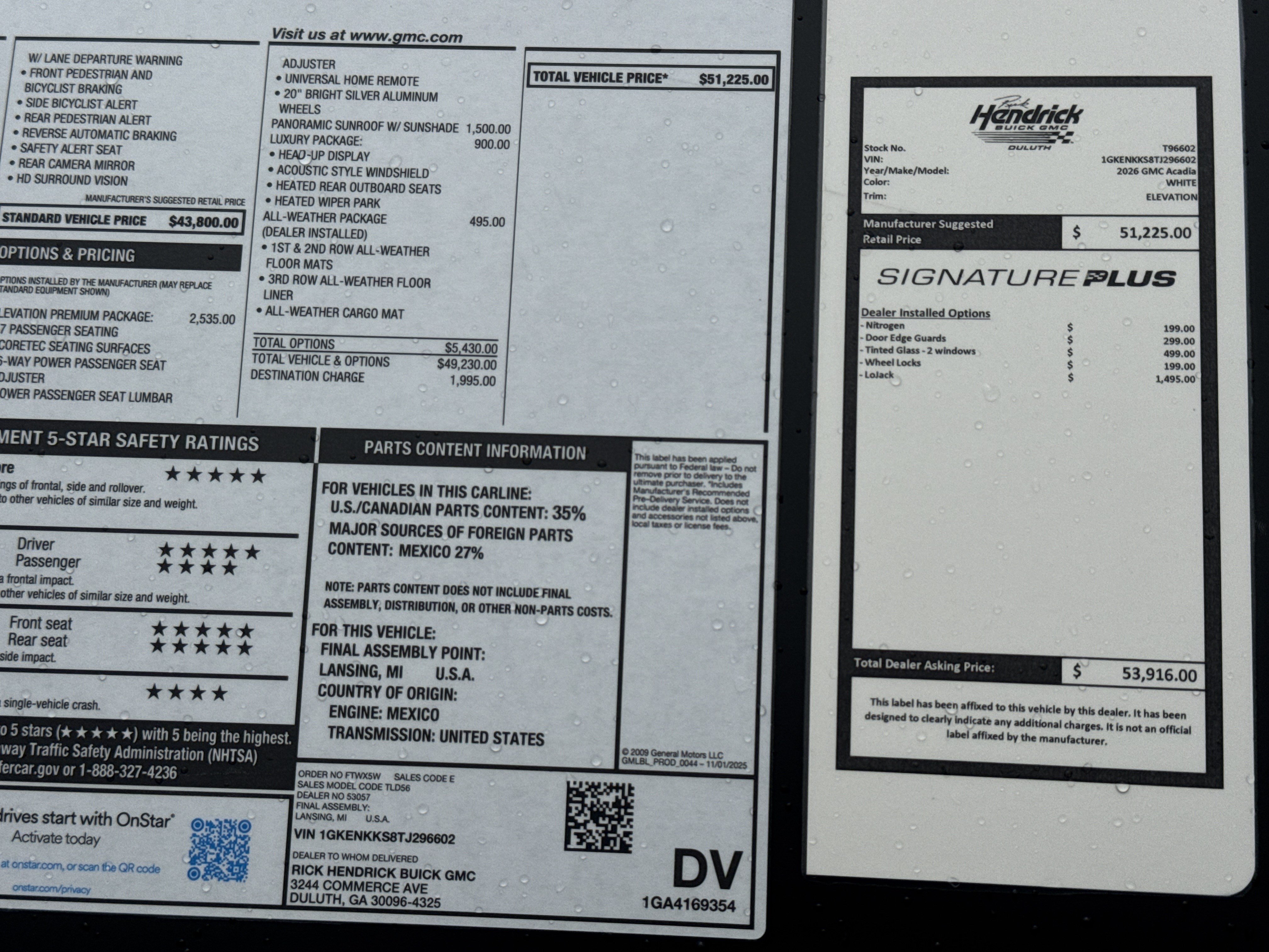 New 2026 GMC Acadia Elevation w/ Elevation Premium Package FWD image 40