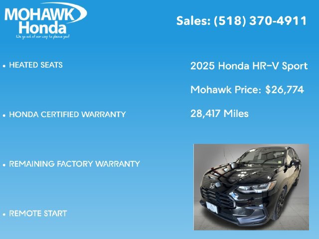 Certified 2025 Honda HR-V Sport image 16