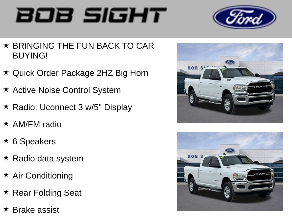 Used 2020 RAM 2500 Big Horn image 3