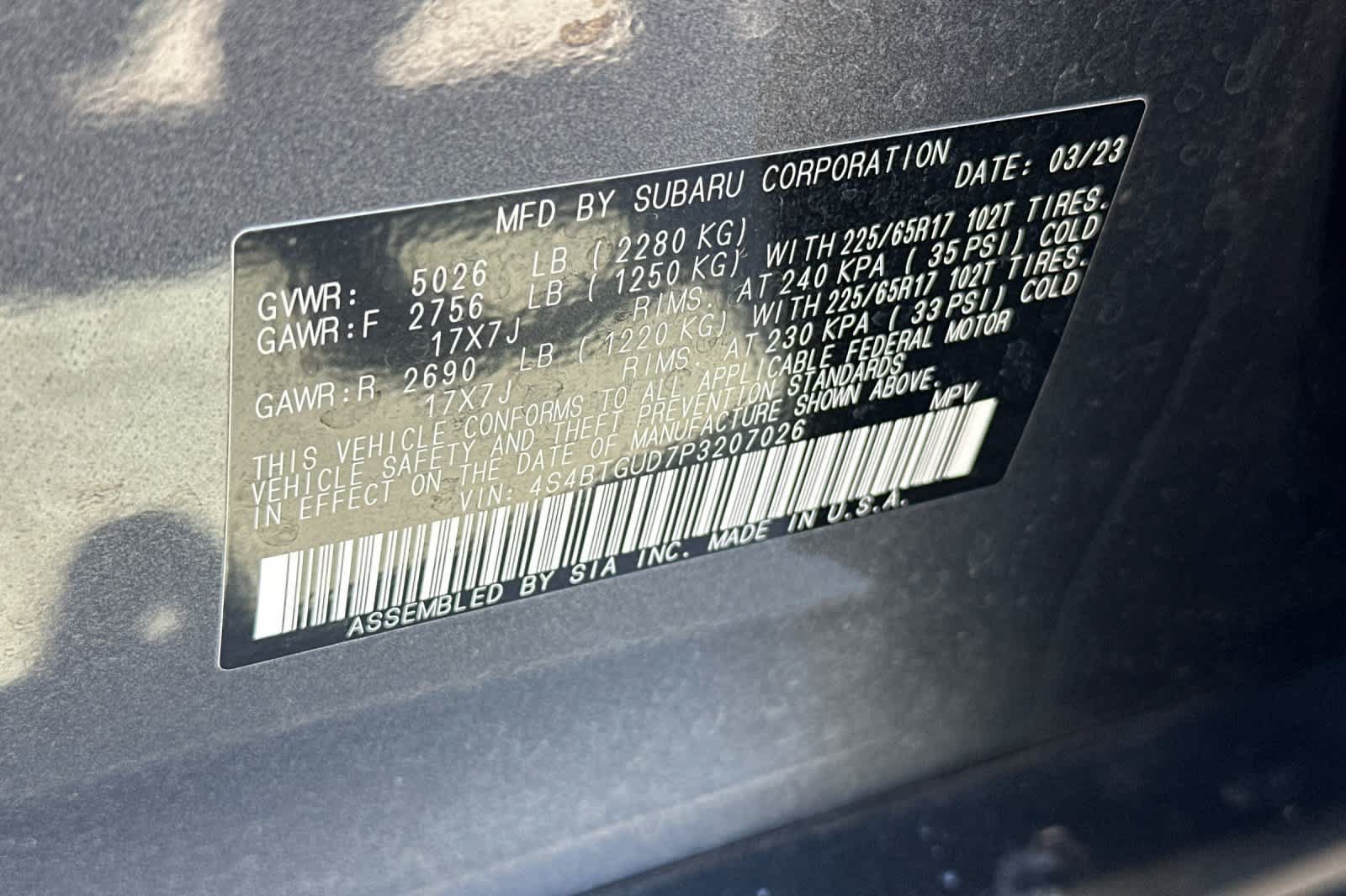 Certified 2023 Subaru Outback Wilderness AWD/4WD image 28