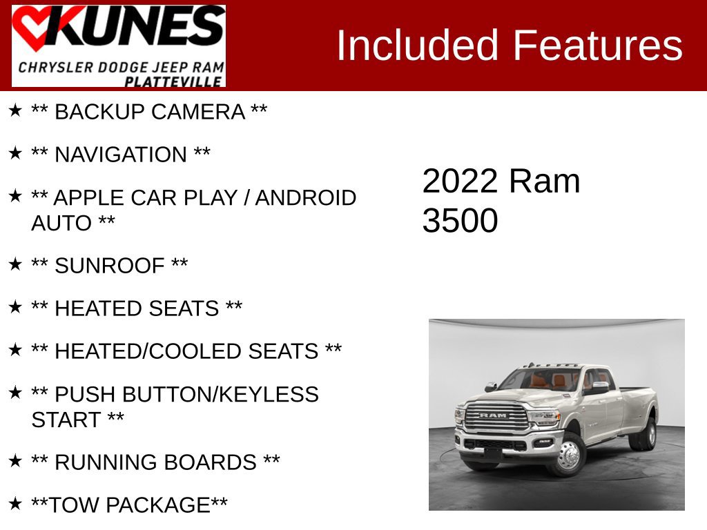 Used 2022 RAM 3500 Limited AWD/4WD image 2