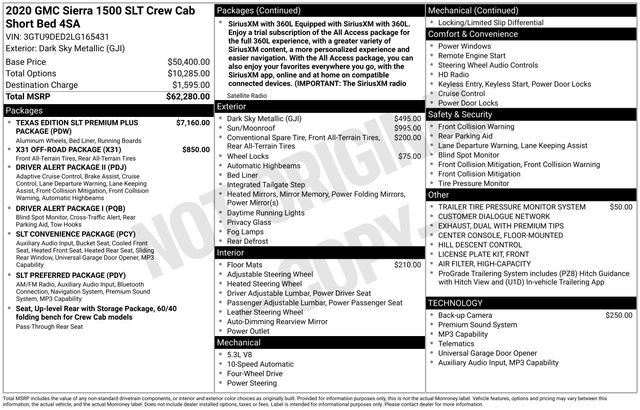 Used 2020 GMC Sierra 1500 SLT AWD/4WD image 41