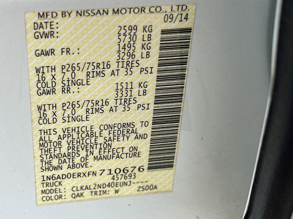 Used 2015 Nissan Frontier Desert Runner image 31