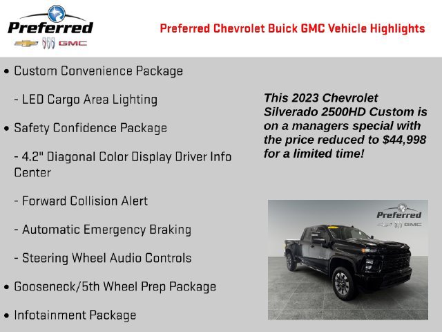Certified 2023 Chevrolet Silverado 2500 Custom w/ Custom Value Package AWD/4WD image 4