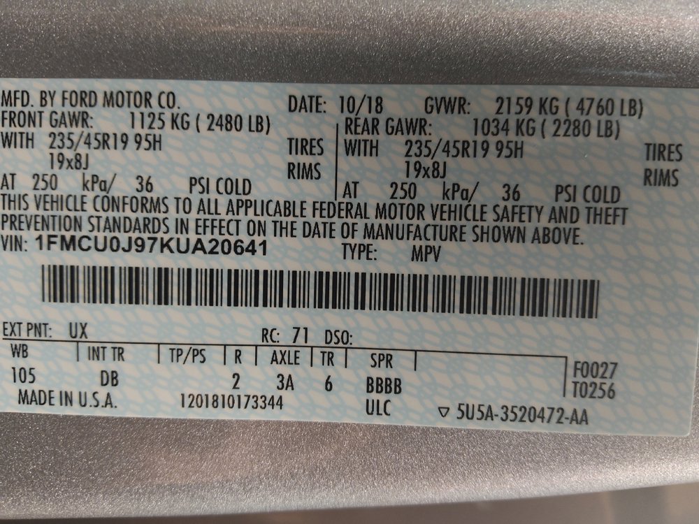 Used 2019 Ford Escape Titanium FWD image 33