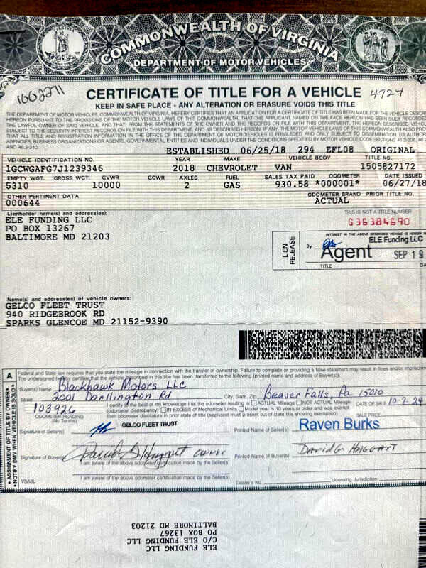 Used 2018 Chevrolet Express 2500 image 11