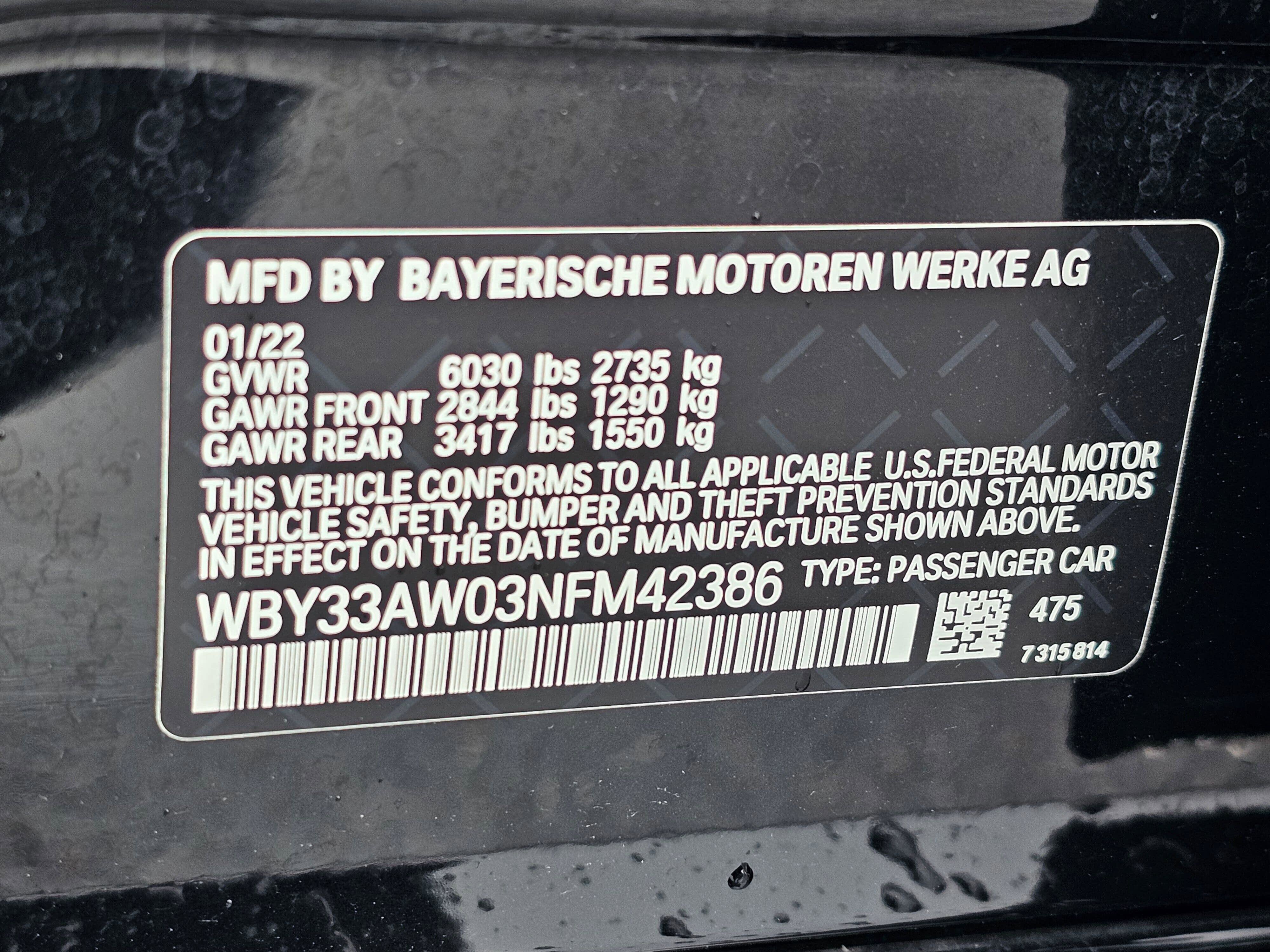 Certified 2022 BMW i4 M50 w/ Premium Package image 31