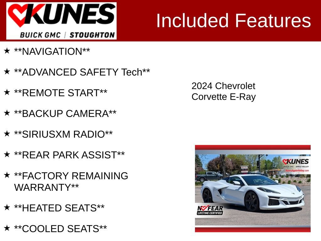 Used 2024 Chevrolet Corvette E-Ray AWD/4WD image 2
