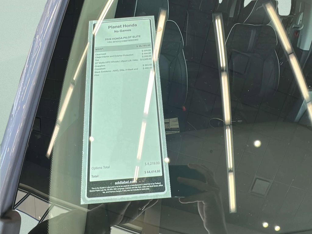 New 2026 Honda Pilot Elite image 2