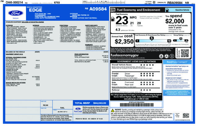 Used 2024 Ford Edge SEL w/ Convenience Package AWD/4WD image 42