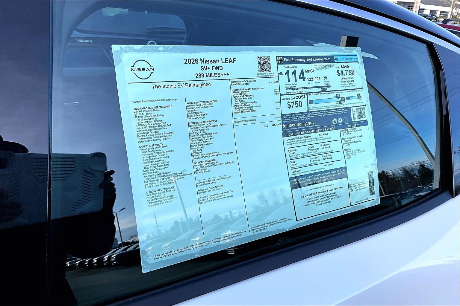 Used 2026 Nissan Leaf SV+ w/ Floor Mat Package (SV+) FWD image 13
