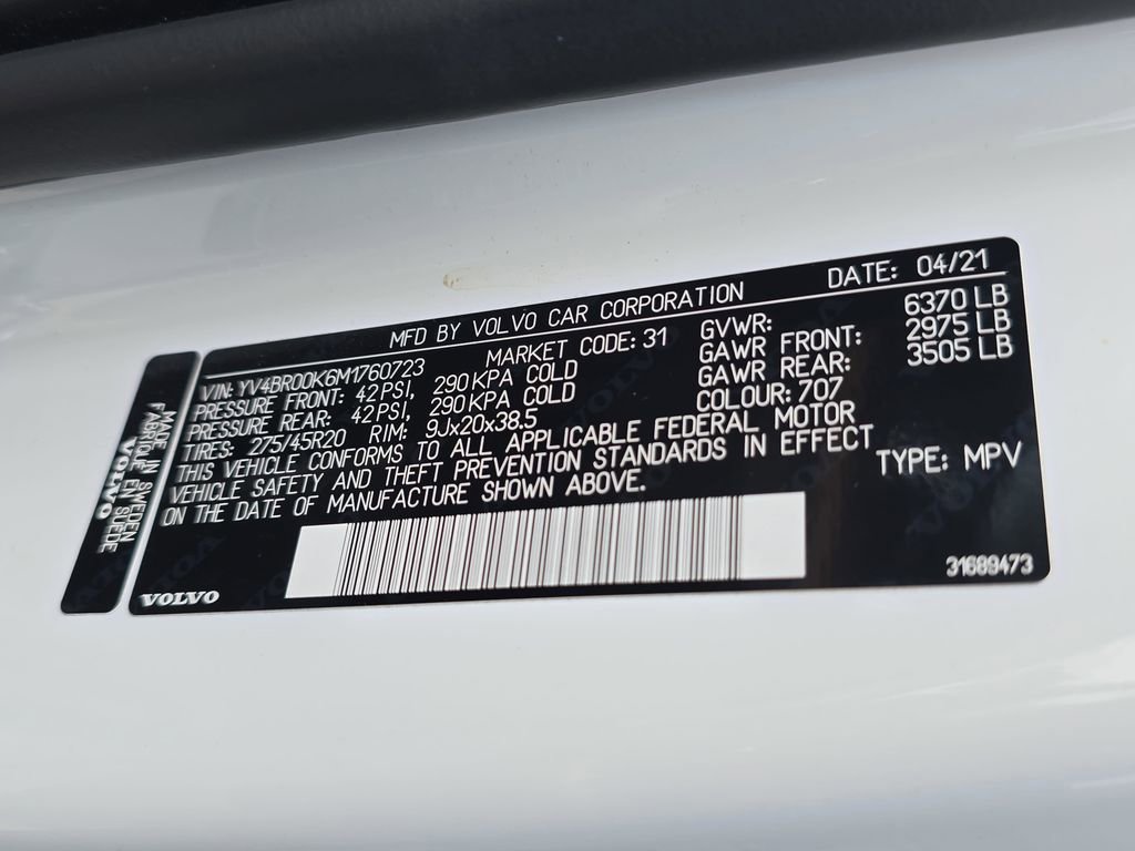 Used 2021 Volvo XC90 T8 Inscription Expression w/ Advanced Package image 36