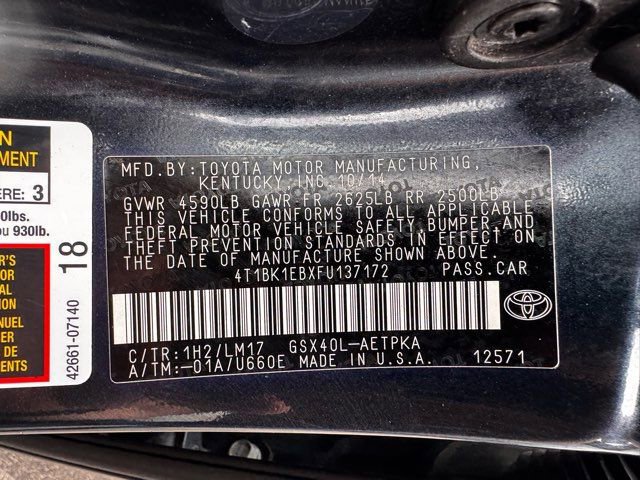 Used 2015 Toyota Avalon Limited w/ Technology Package FWD image 11