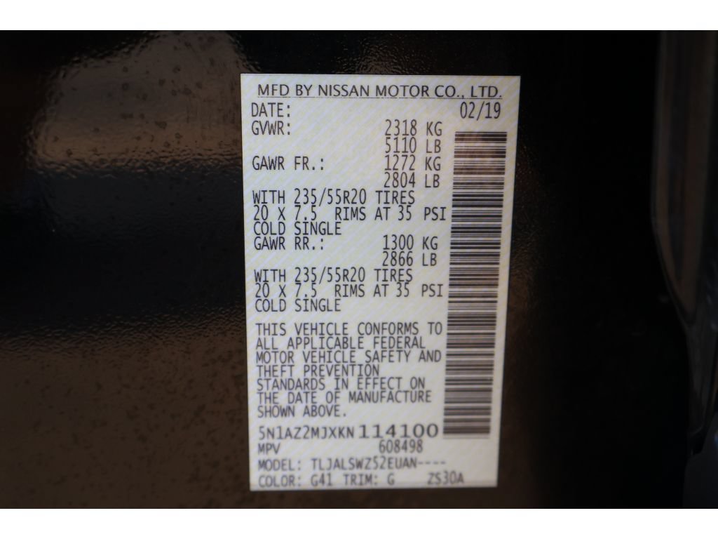 Used 2019 Nissan Murano Platinum FWD image 37