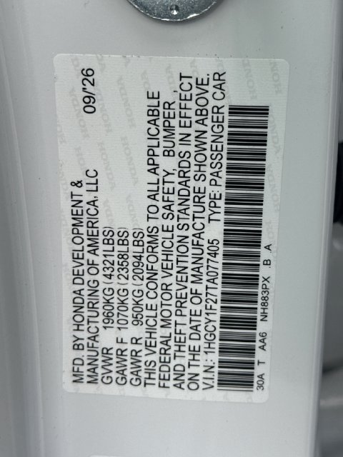 New 2026 Honda Accord LX image 20