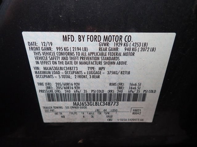 Used 2020 Ford EcoSport SE w/ SE Convenience Package AWD/4WD image 14