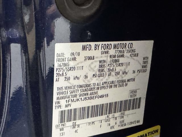 Used 2011 Ford Expedition EL XLT w/ 202A Rapid Spec Order Code AWD/4WD image 34