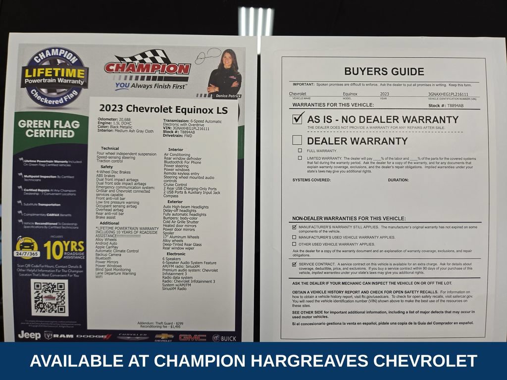 Certified 2023 Chevrolet Equinox LS w/ LS Convenience Package FWD image 43