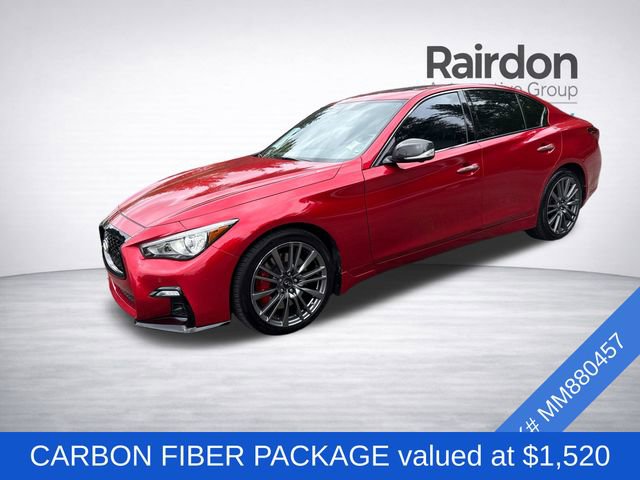 Used 2021 INFINITI Q50 Red Sport 400 w/ Proactive Package AWD/4WD image 3