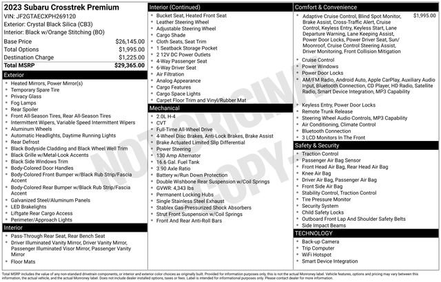 Used 2023 Subaru Crosstrek 2.0i Premium image 41