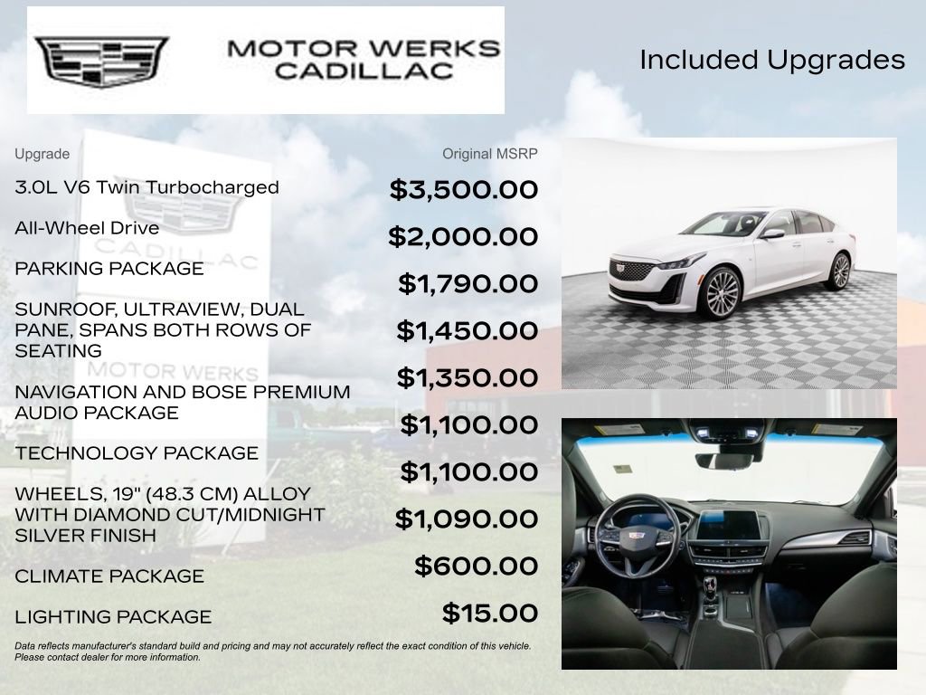 Used 2023 Cadillac CT5 Premium Luxury w/ Parking Package image 4