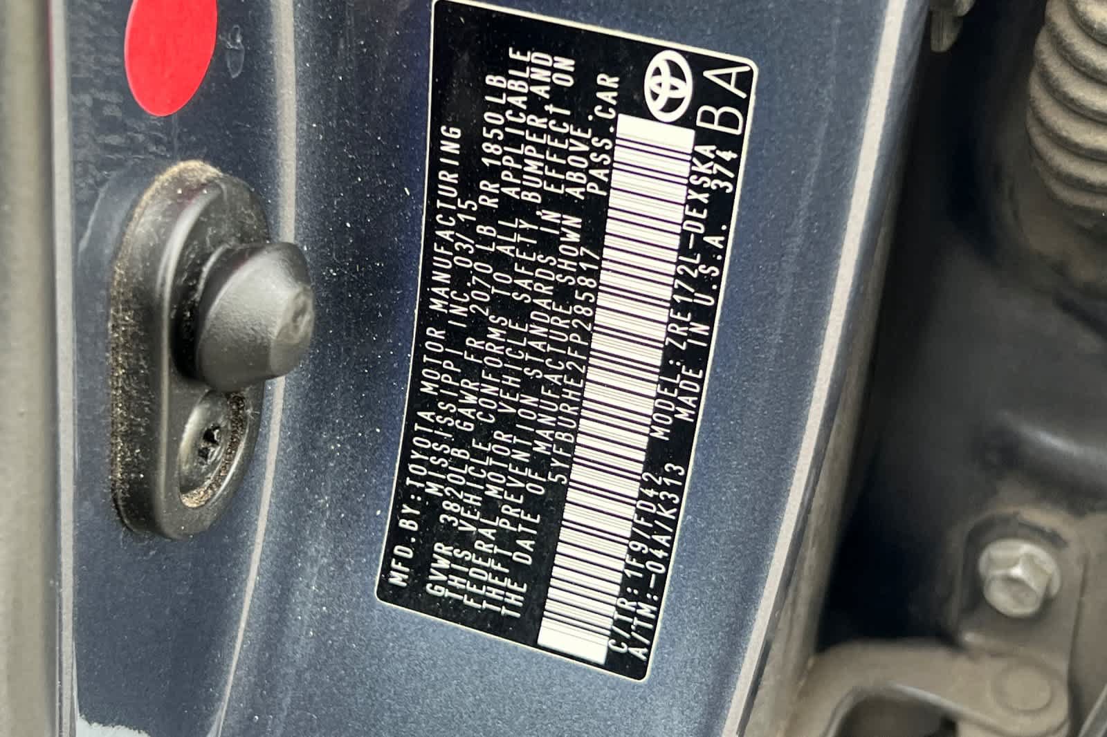 Used 2015 Toyota Corolla S w/ Body Protection Package #2 FWD image 26